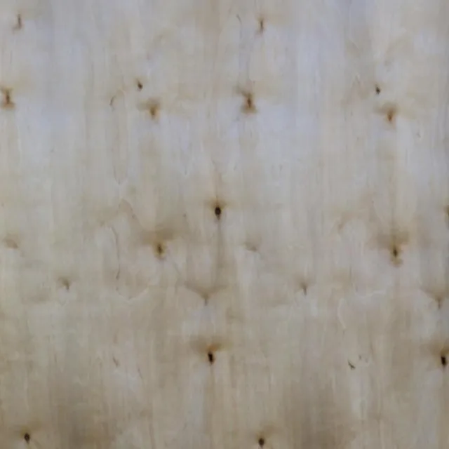 C grade birch veneer sheet with scattered pin knots